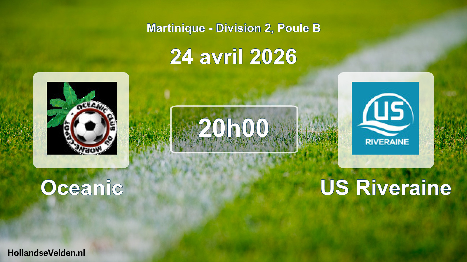 Match programmé: Oceanic - US Riveraine (24 avril 2026)
