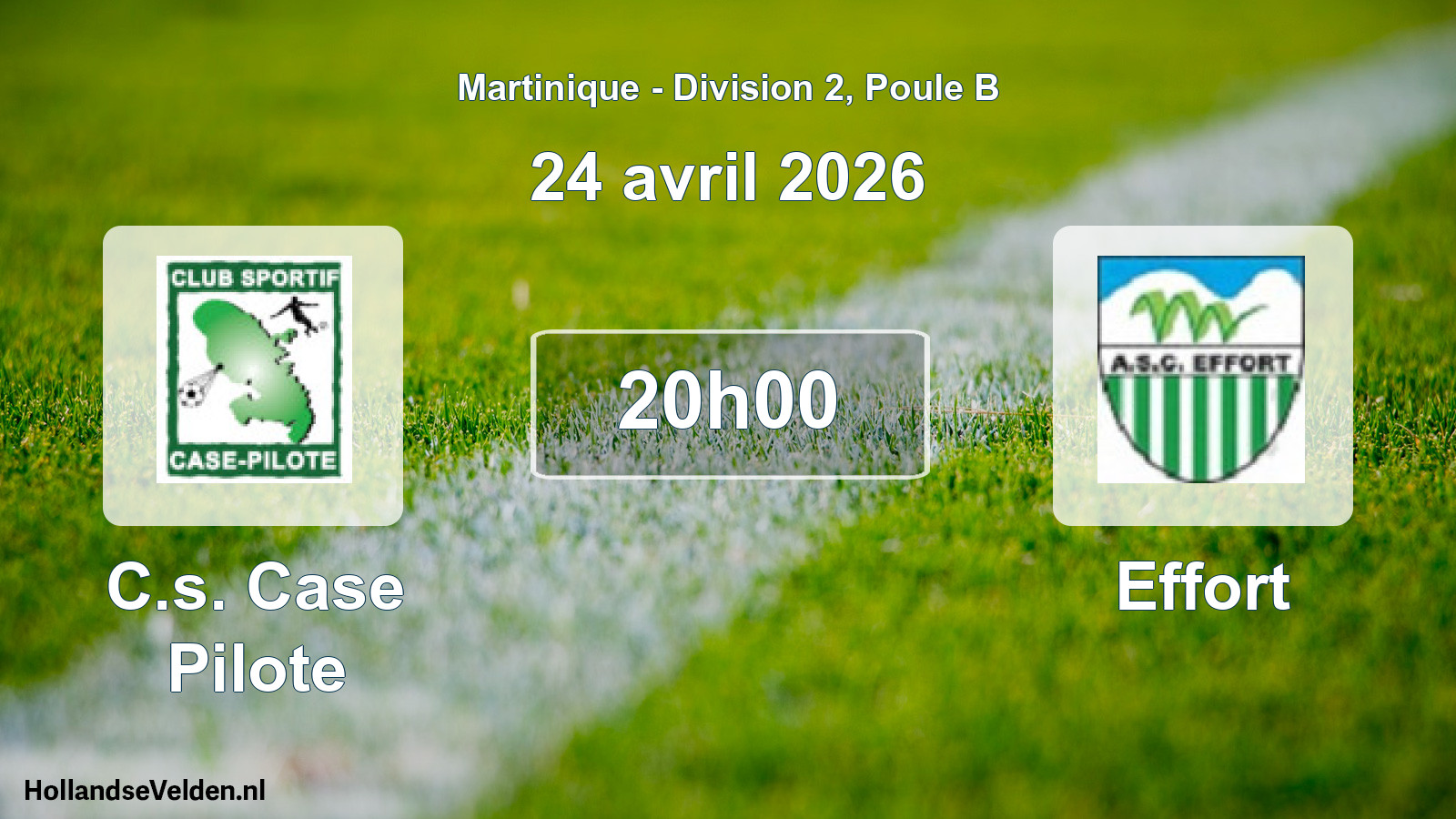Geplande wedstrijd: C.s. Case Pilote - Effort (24 april 2026)