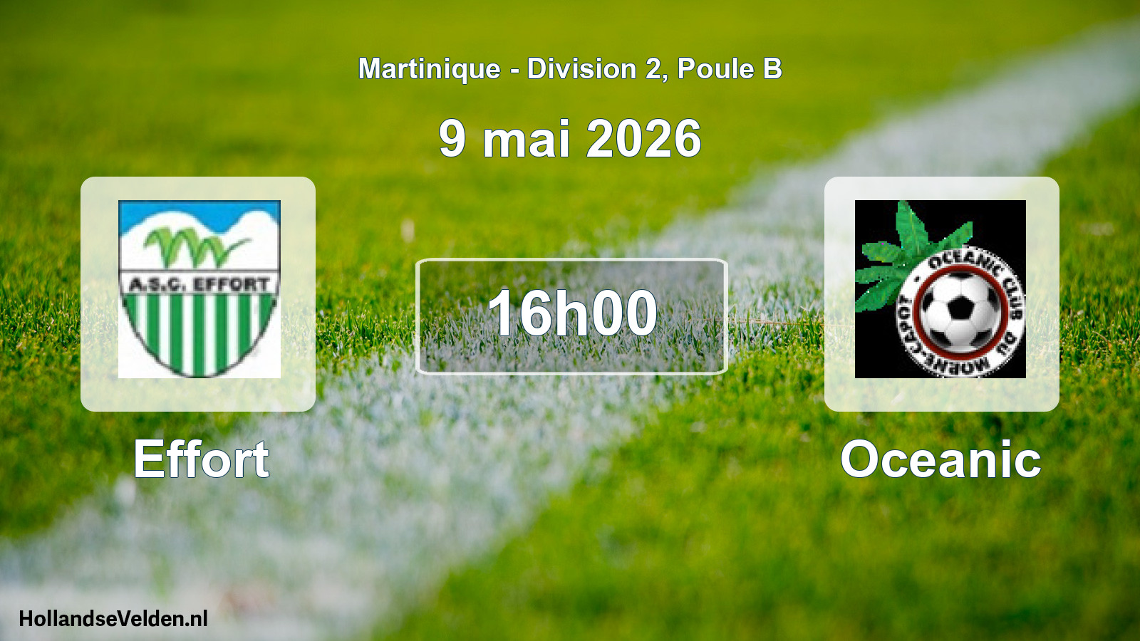 Match programmé: Effort - Oceanic (9 mai 2026)