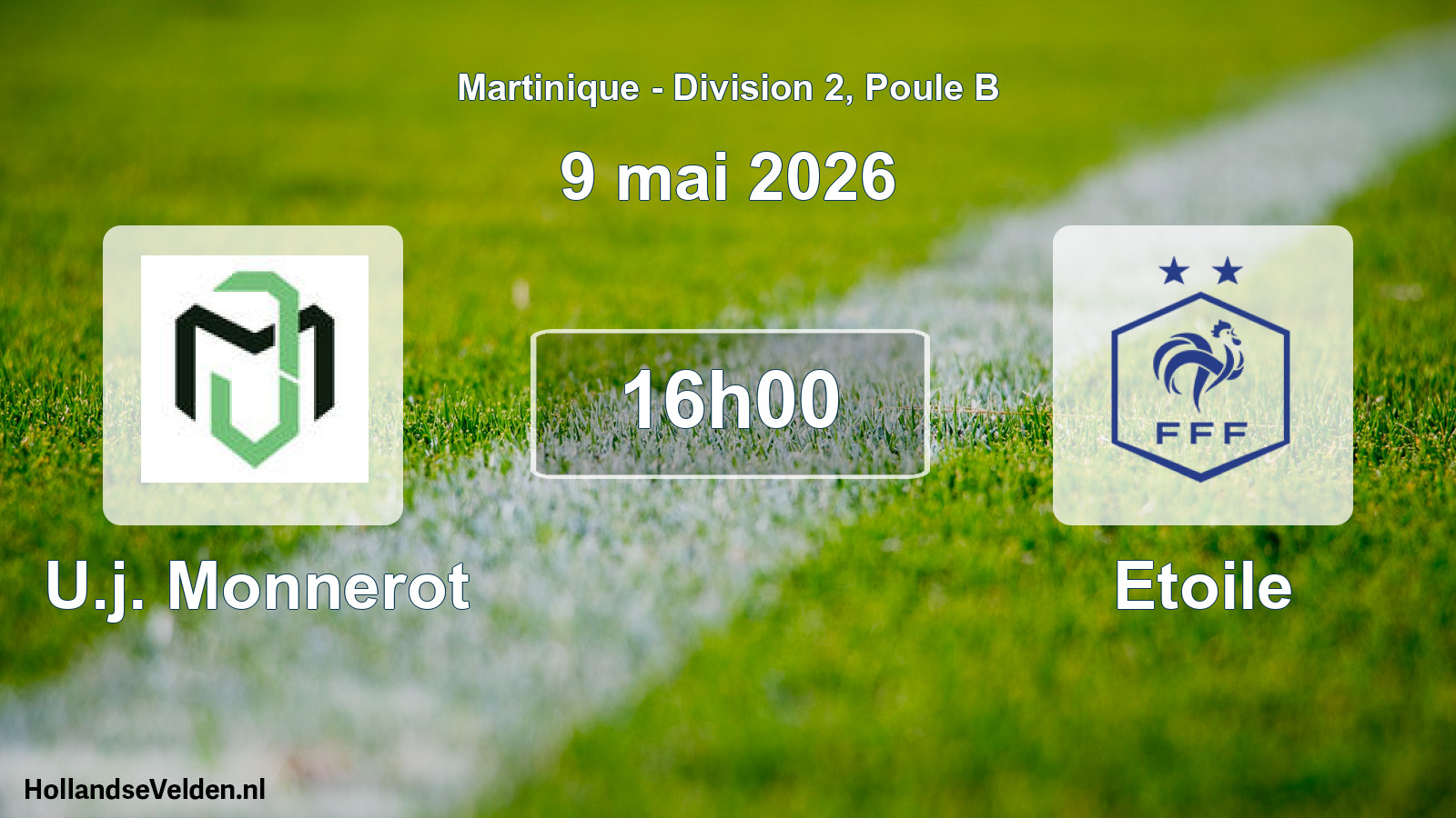Match programmé: U.j. Monnerot - Etoile (9 mai 2026)