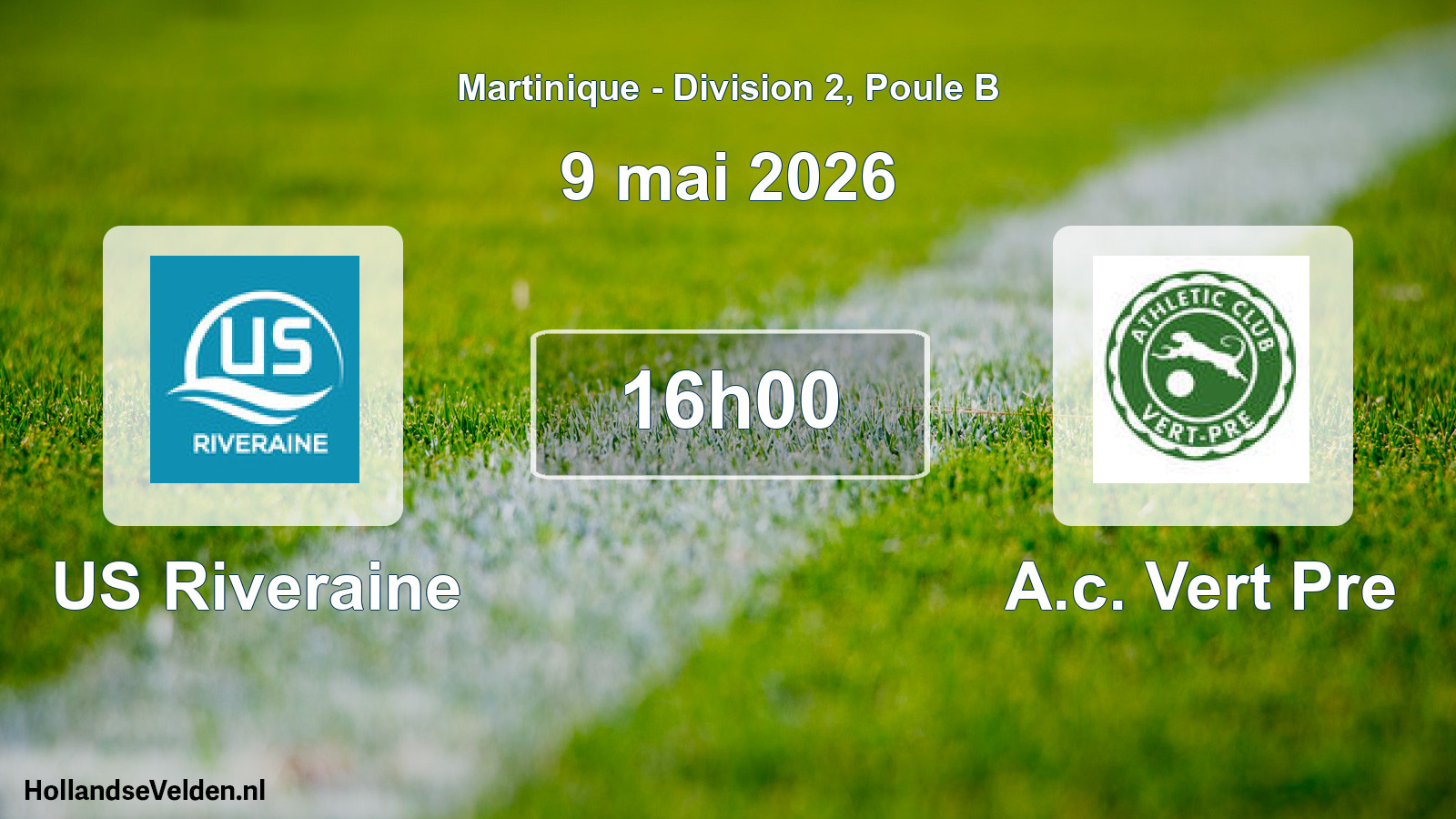 Match programmé: US Riveraine - A.c. Vert Pre (9 mai 2026)