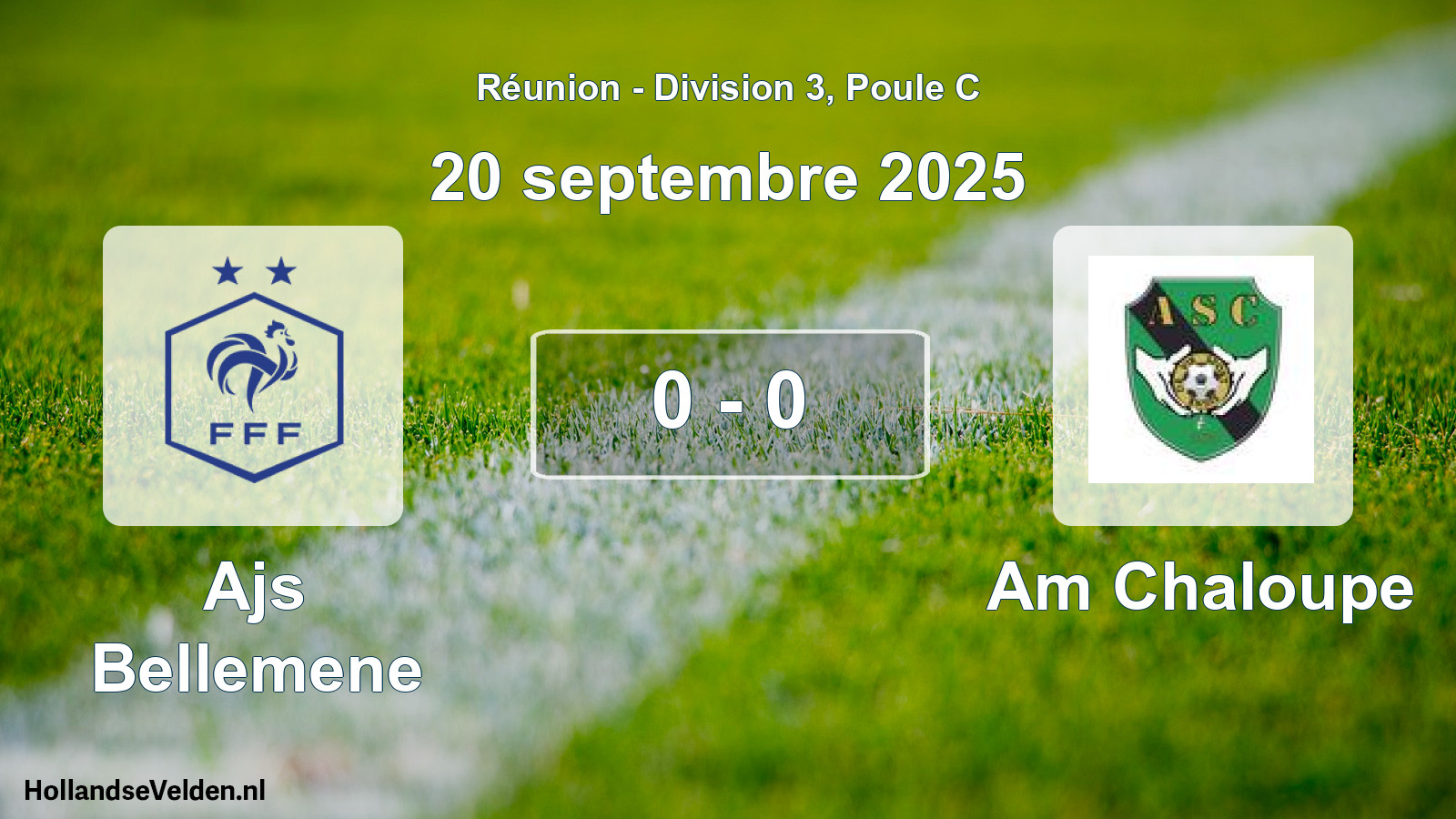 Match joué: Ajs Bellemene - Am Chaloupe 0 - 0 (20 septembre 2025)