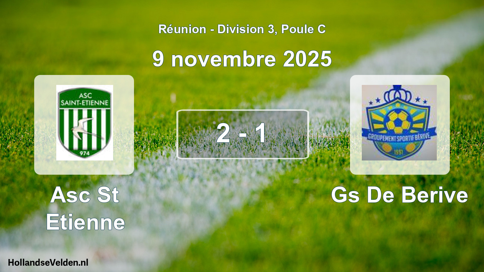 Match joué: Asc St Etienne - Gs De Berive 2 - 1 (9 novembre 2025)