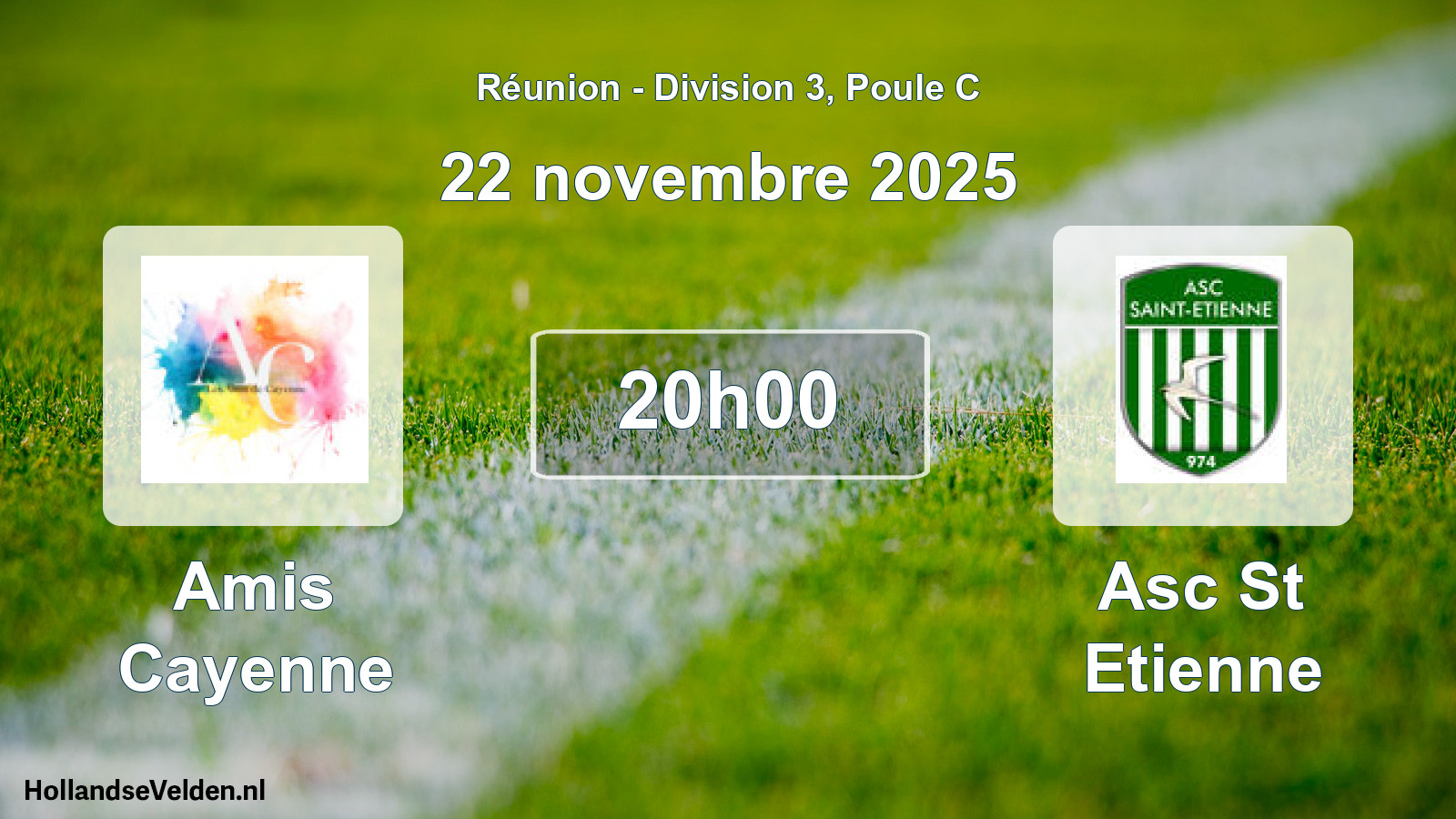 Geplande wedstrijd: Amis Cayenne - Asc St Etienne (22 november 2025)