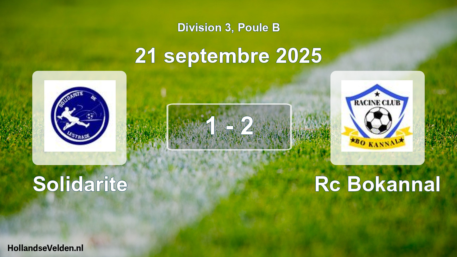 Total number of matches played: Solidarite - Rc Bokannal 1 - 2 (21 September 2025)