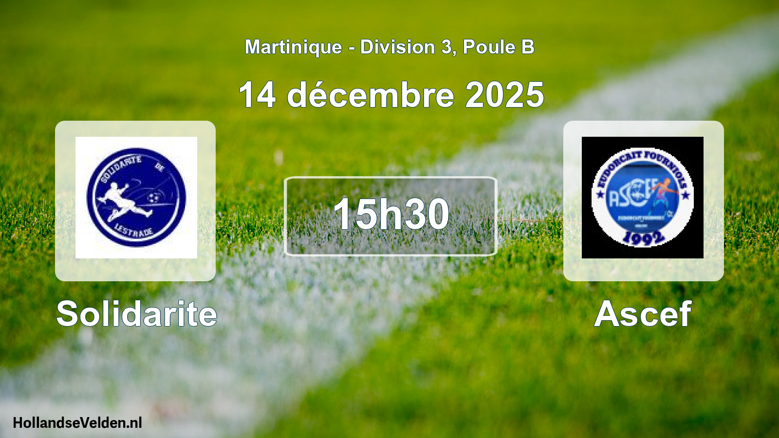 Match programmé: Solidarite - Ascef (14 décembre 2025)