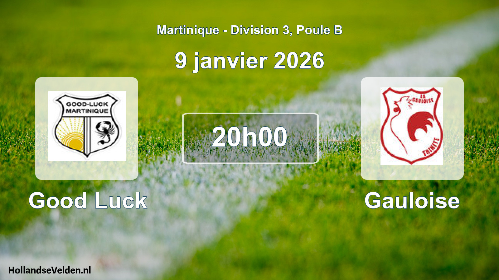 Geplande wedstrijd: Good Luck - Gauloise (9 januari 2026)