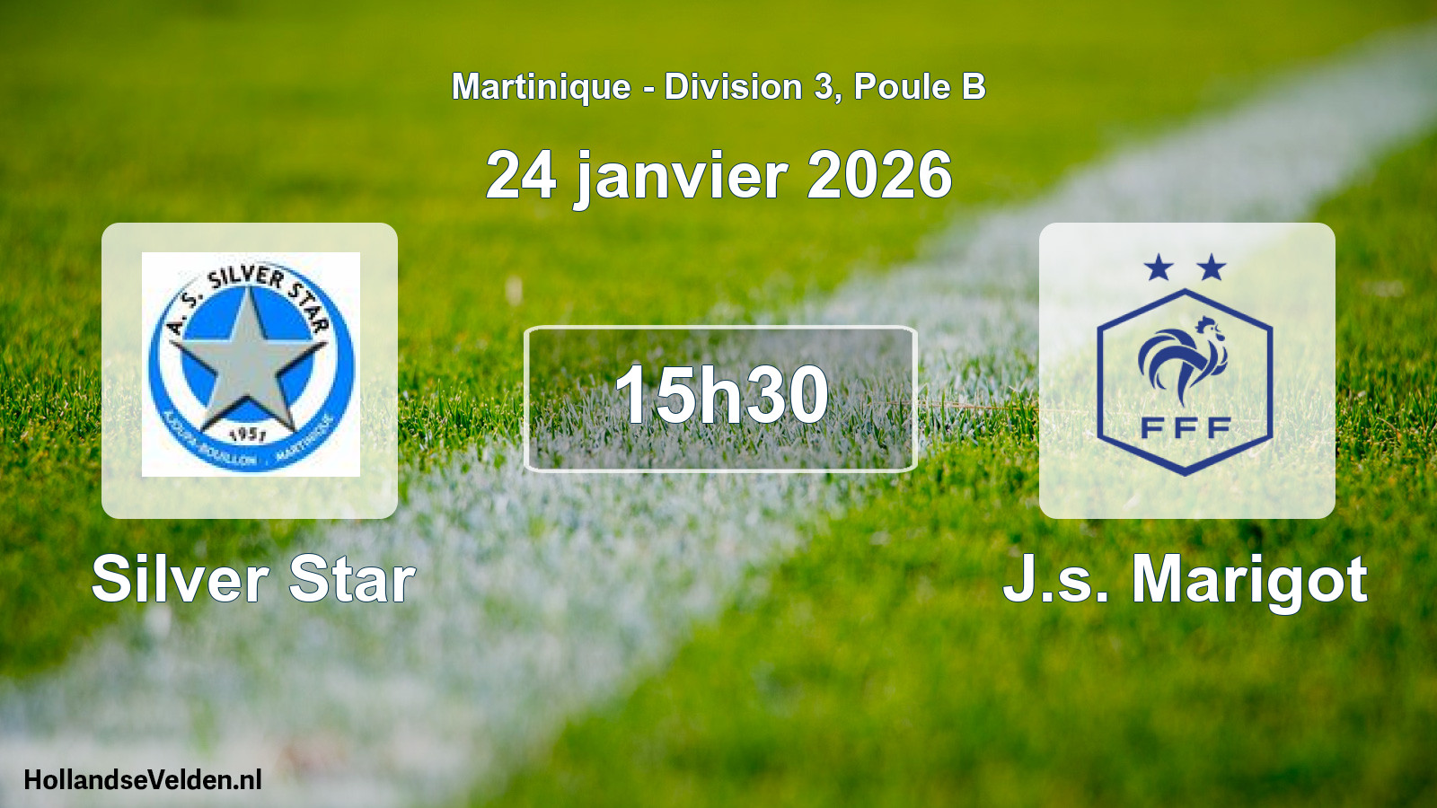 Match programmé: Silver Star - J.s. Marigot (24 janvier 2026)