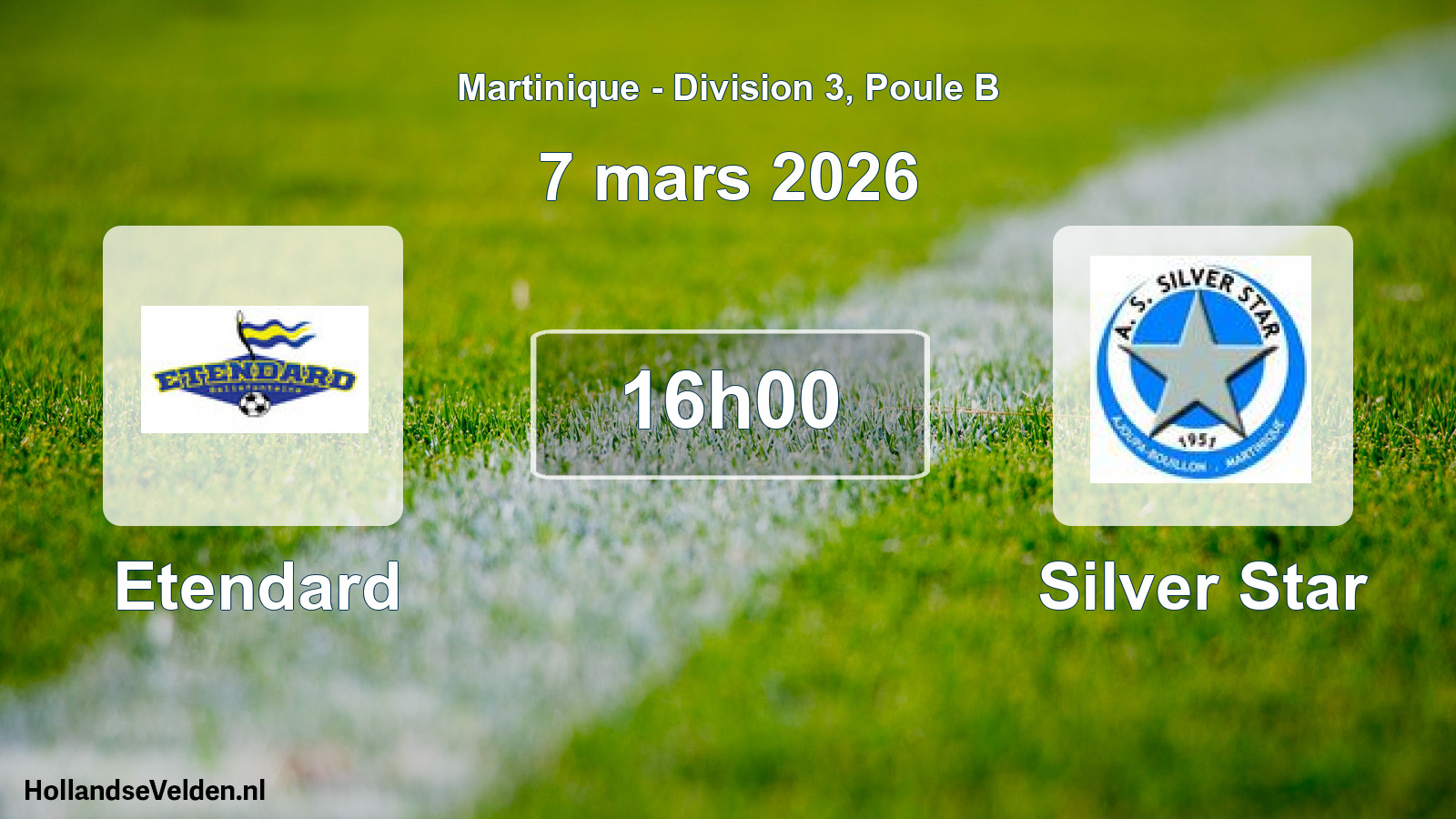Match programmé: Etendard - Silver Star (7 mars 2026)