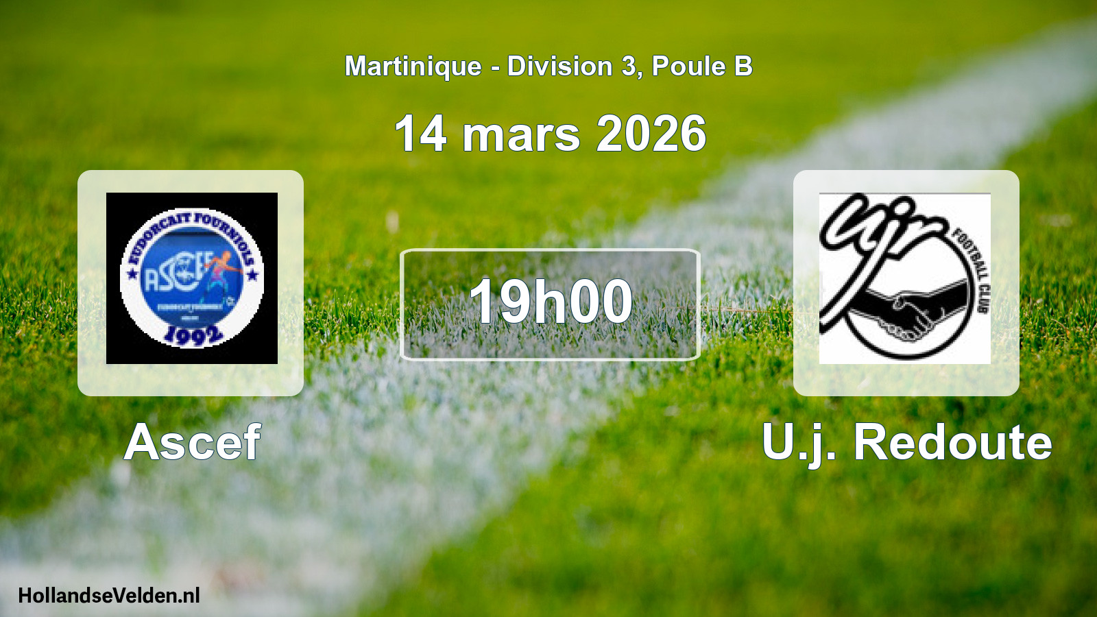 Scheduled Match: Ascef - U.j. Redoute (14 March 2026)