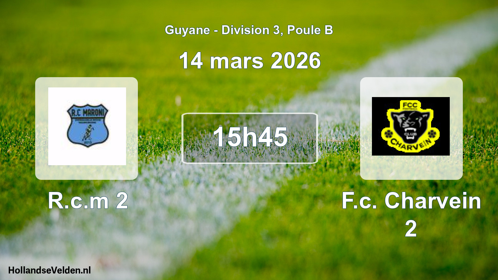 Scheduled Match: R.c.m 2 - F.c. Charvein 2 (14 March 2026)