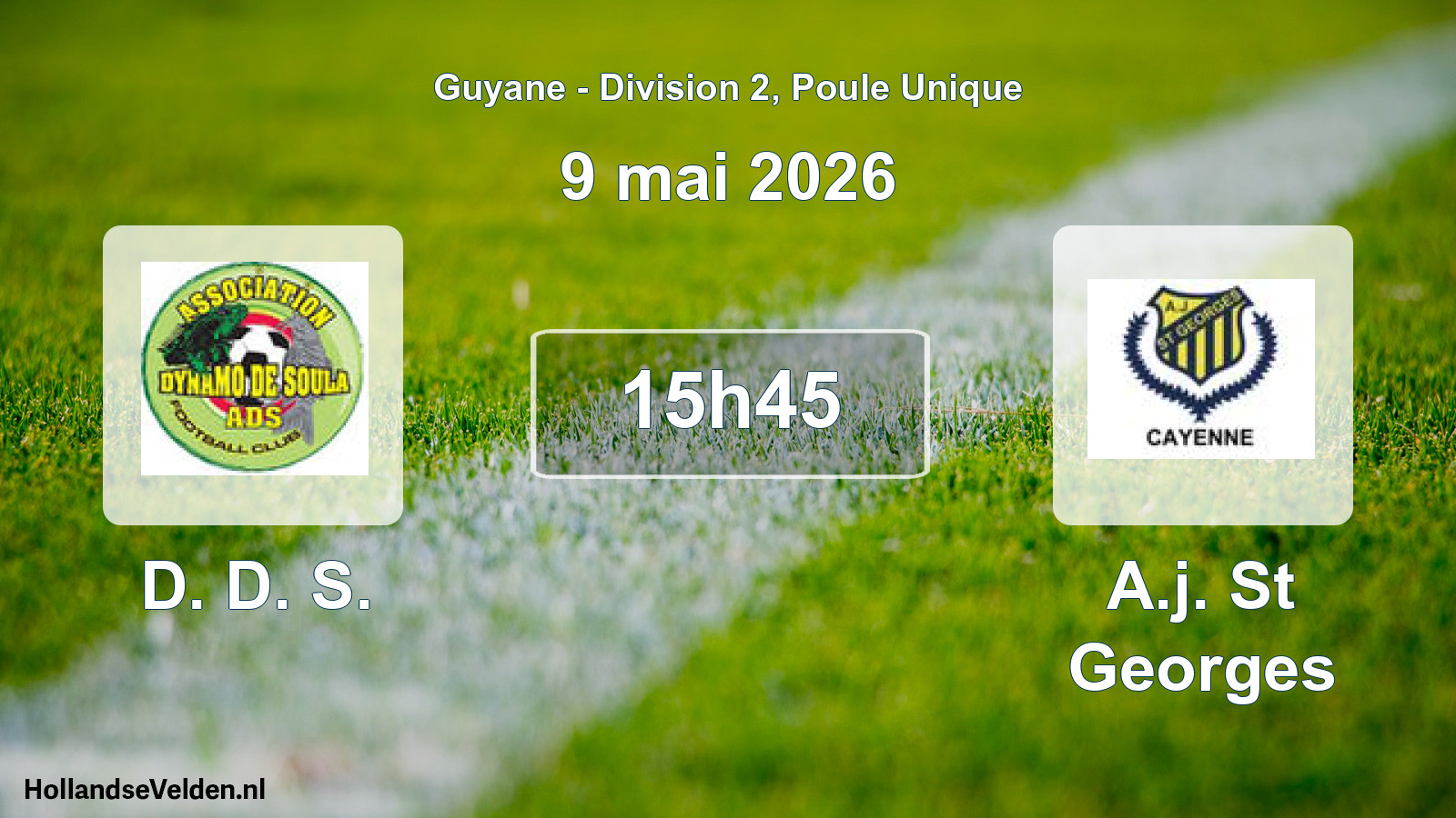 Match programmé: D. D. S. - A.j. St Georges (9 mai 2026)
