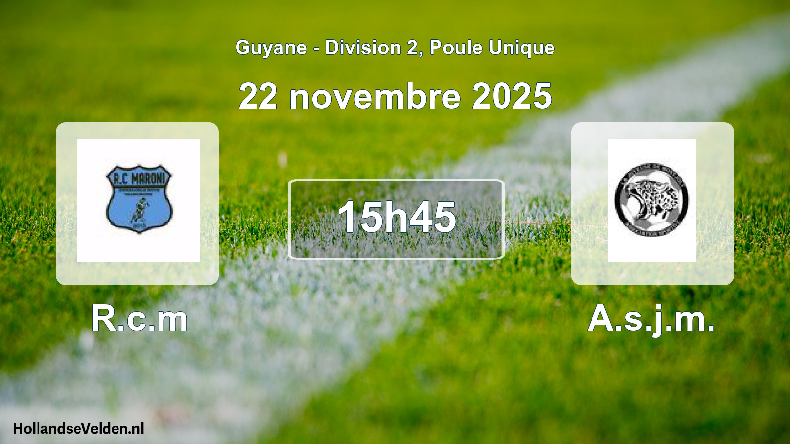 Match programmé: R.c.m - A.s.j.m. (22 novembre 2025)