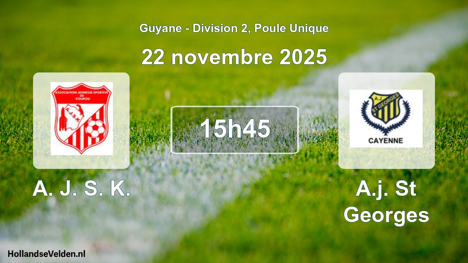 Scheduled Match: A. J. S. K. - A.j. St Georges (22 November 2025)
