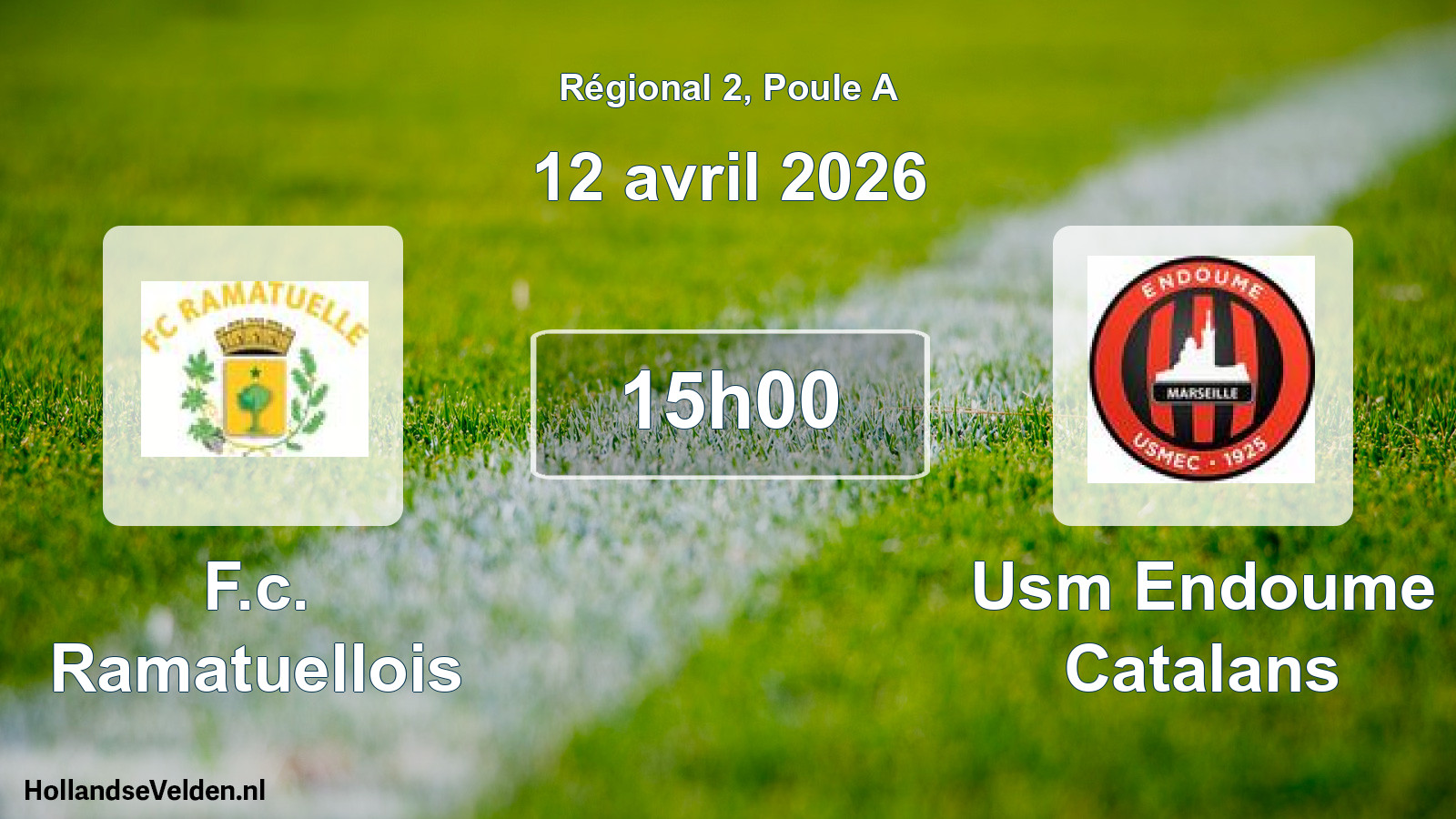 Geplande wedstrijd: F.c. Ramatuellois - Usm Endoume Catalans (12 april 2026)