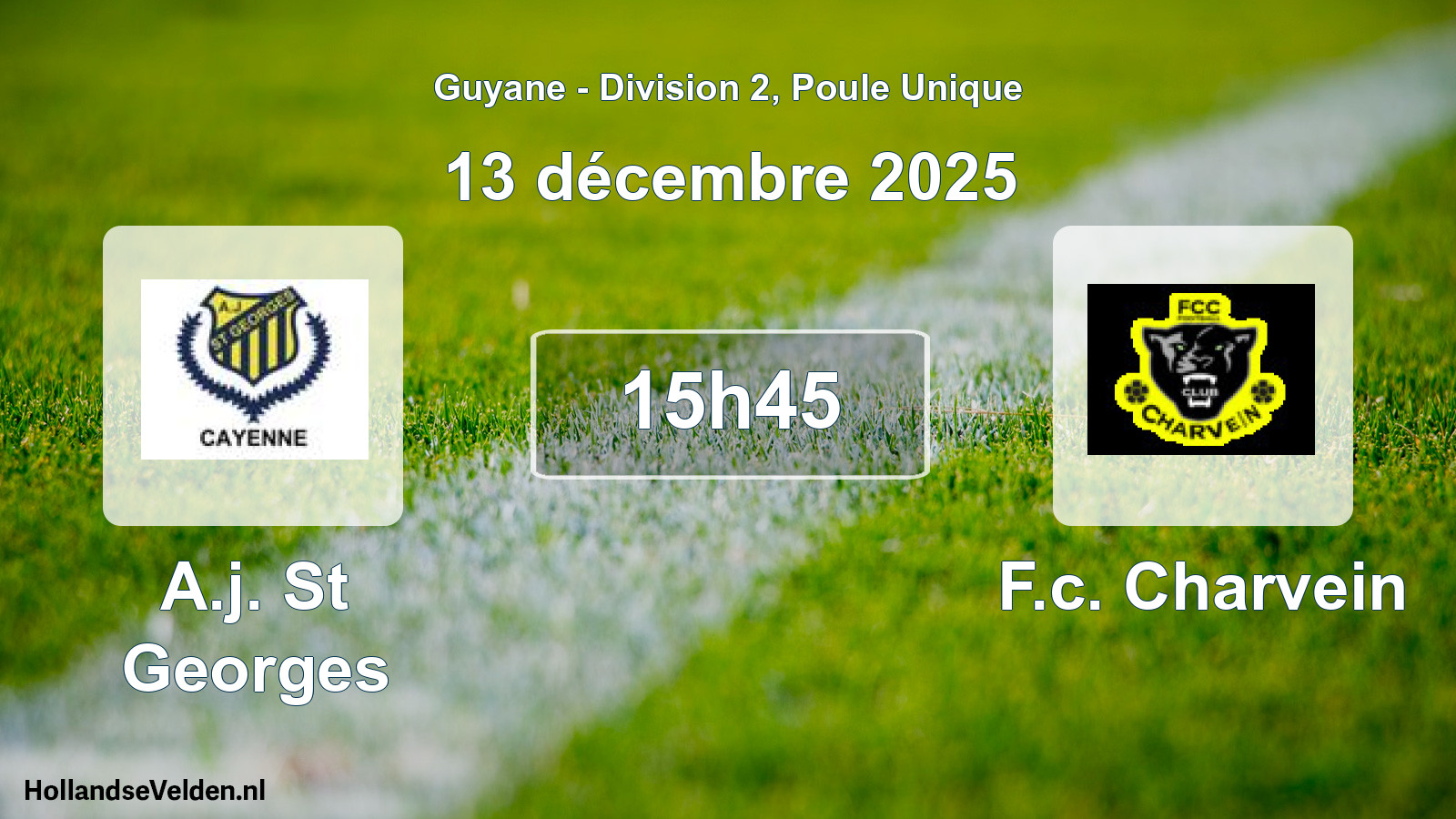 Scheduled Match: A.j. St Georges - F.c. Charvein (13 December 2025)