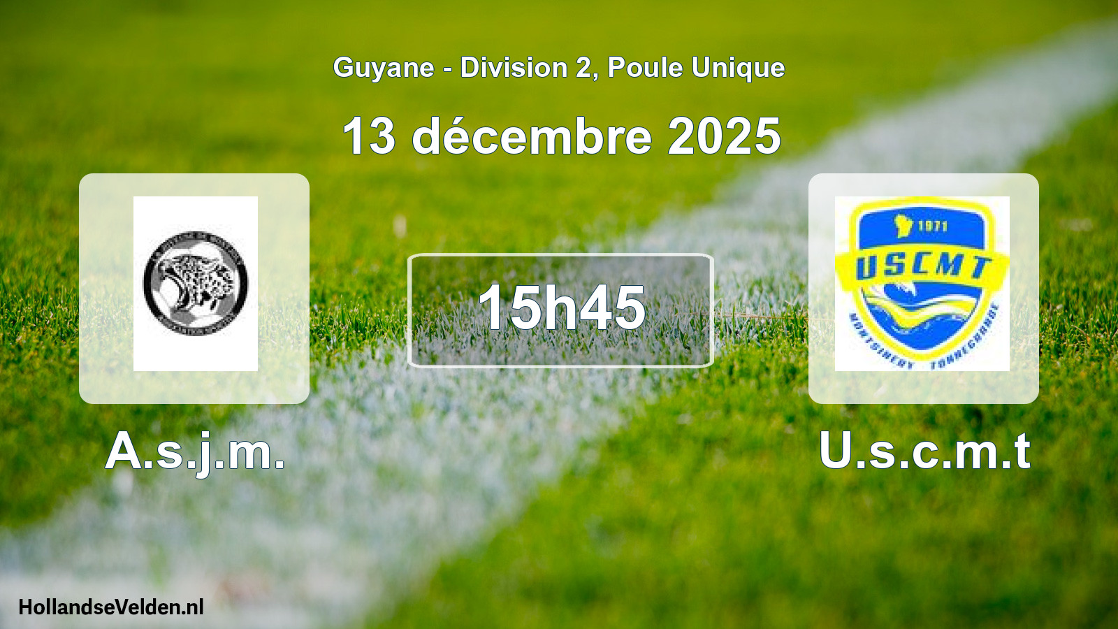Scheduled Match: A.s.j.m. - U.s.c.m.t (13 December 2025)