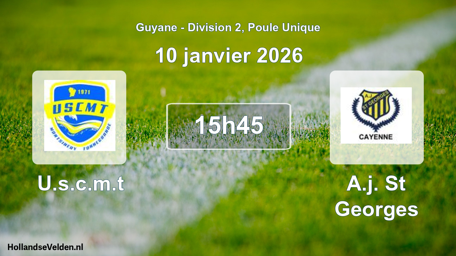 Match programmé: U.s.c.m.t - A.j. St Georges (10 janvier 2026)