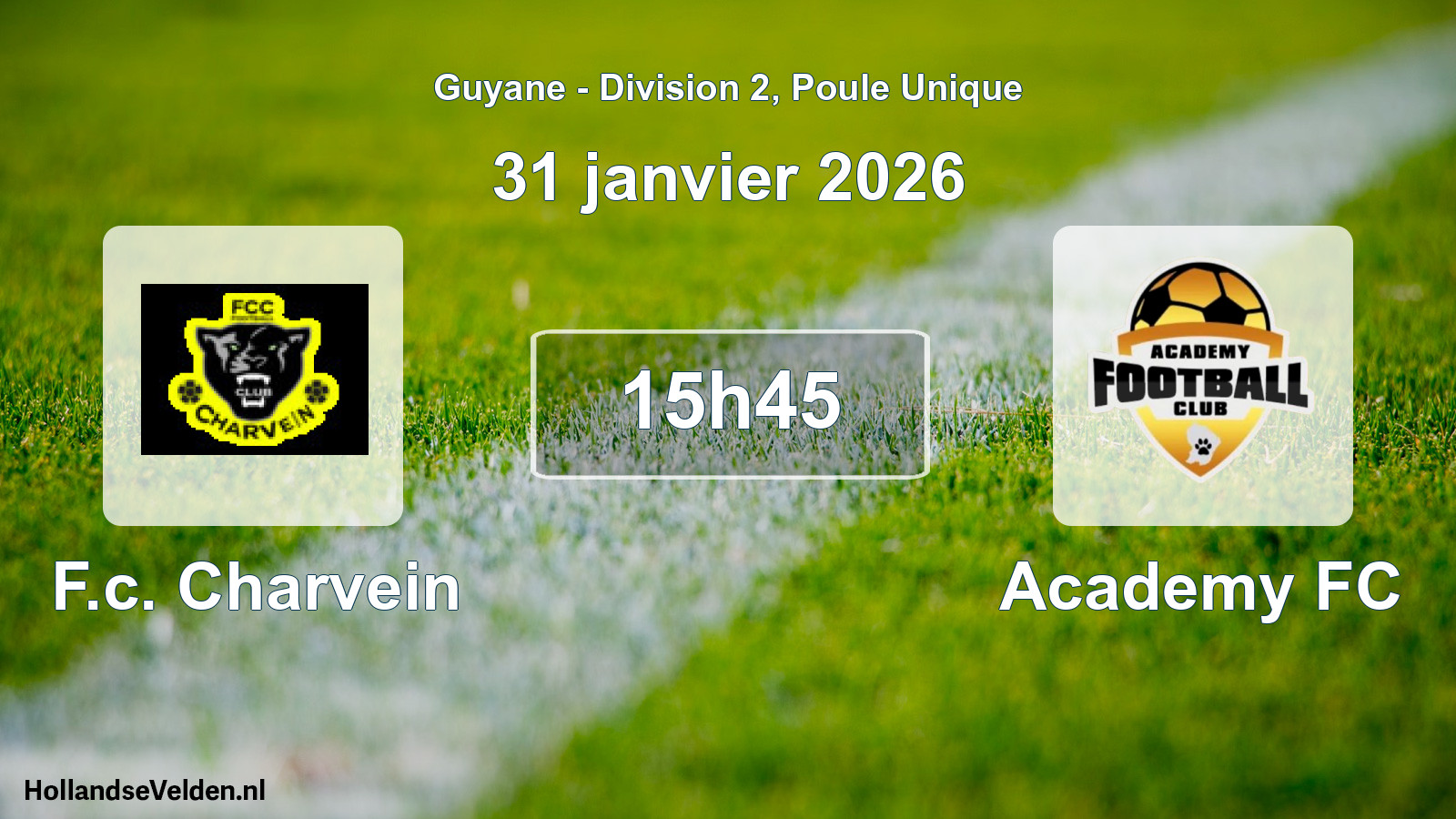 Scheduled Match: F.c. Charvein - Academy FC (31 January 2026)