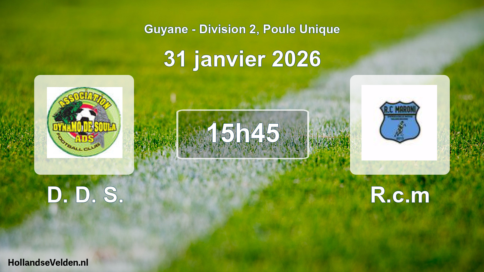 Match programmé: D. D. S. - R.c.m (31 janvier 2026)