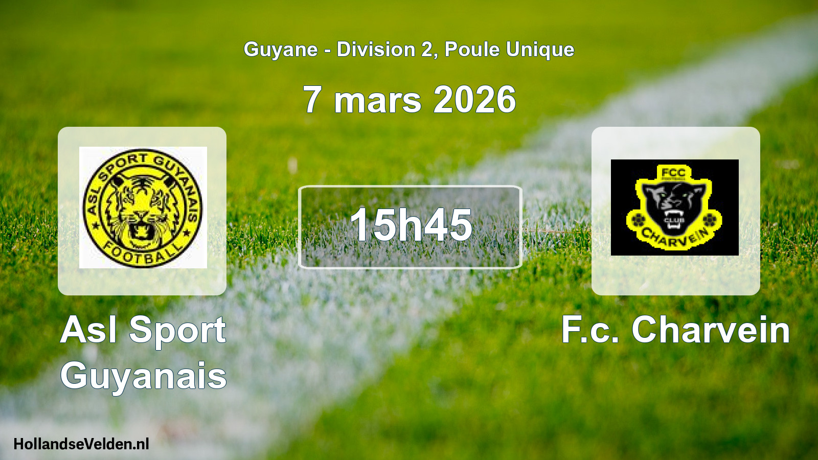Scheduled Match: Asl Sport Guyanais - F.c. Charvein (7 March 2026)
