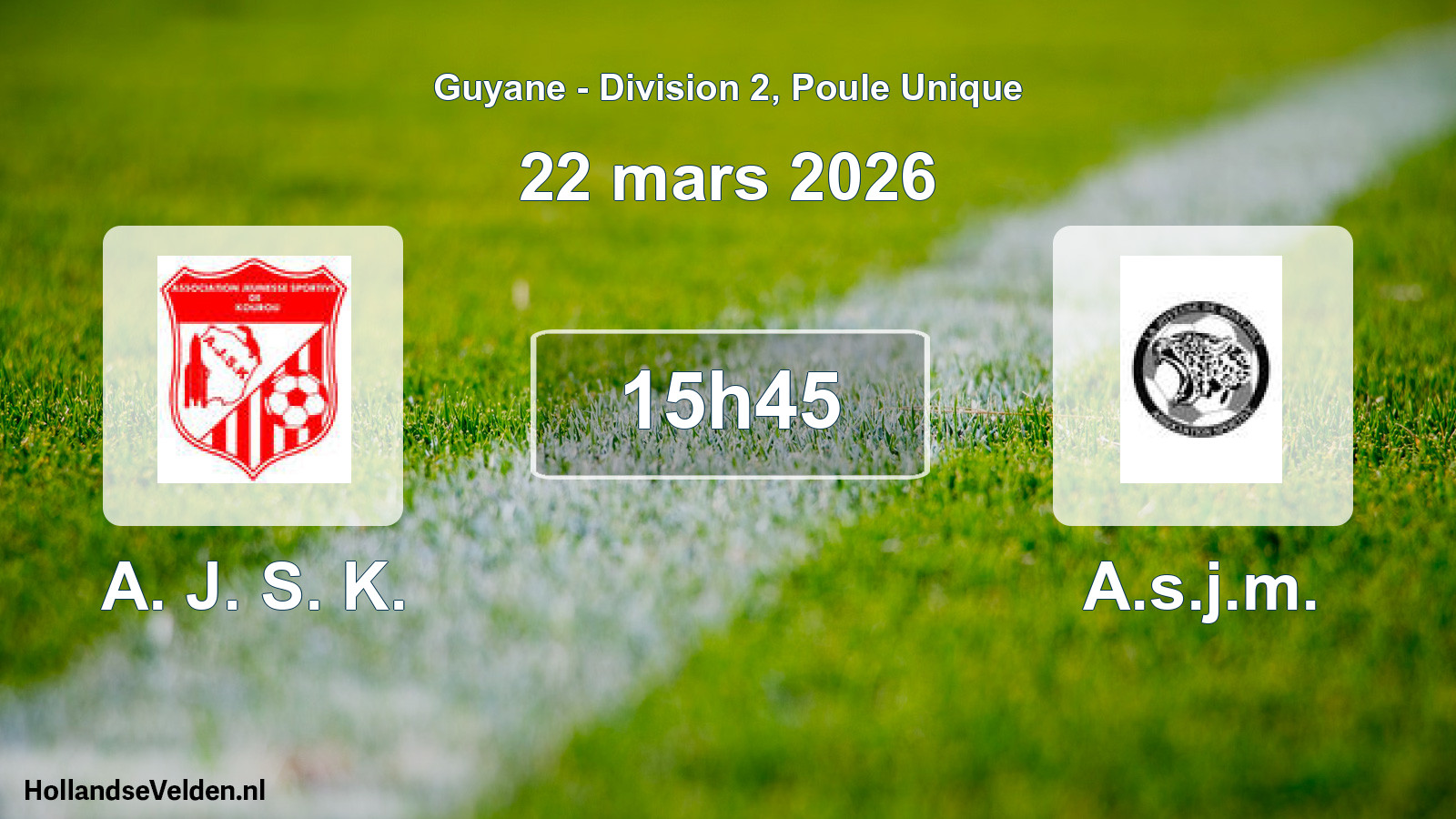 Scheduled Match: A. J. S. K. - A.s.j.m. (22 March 2026)