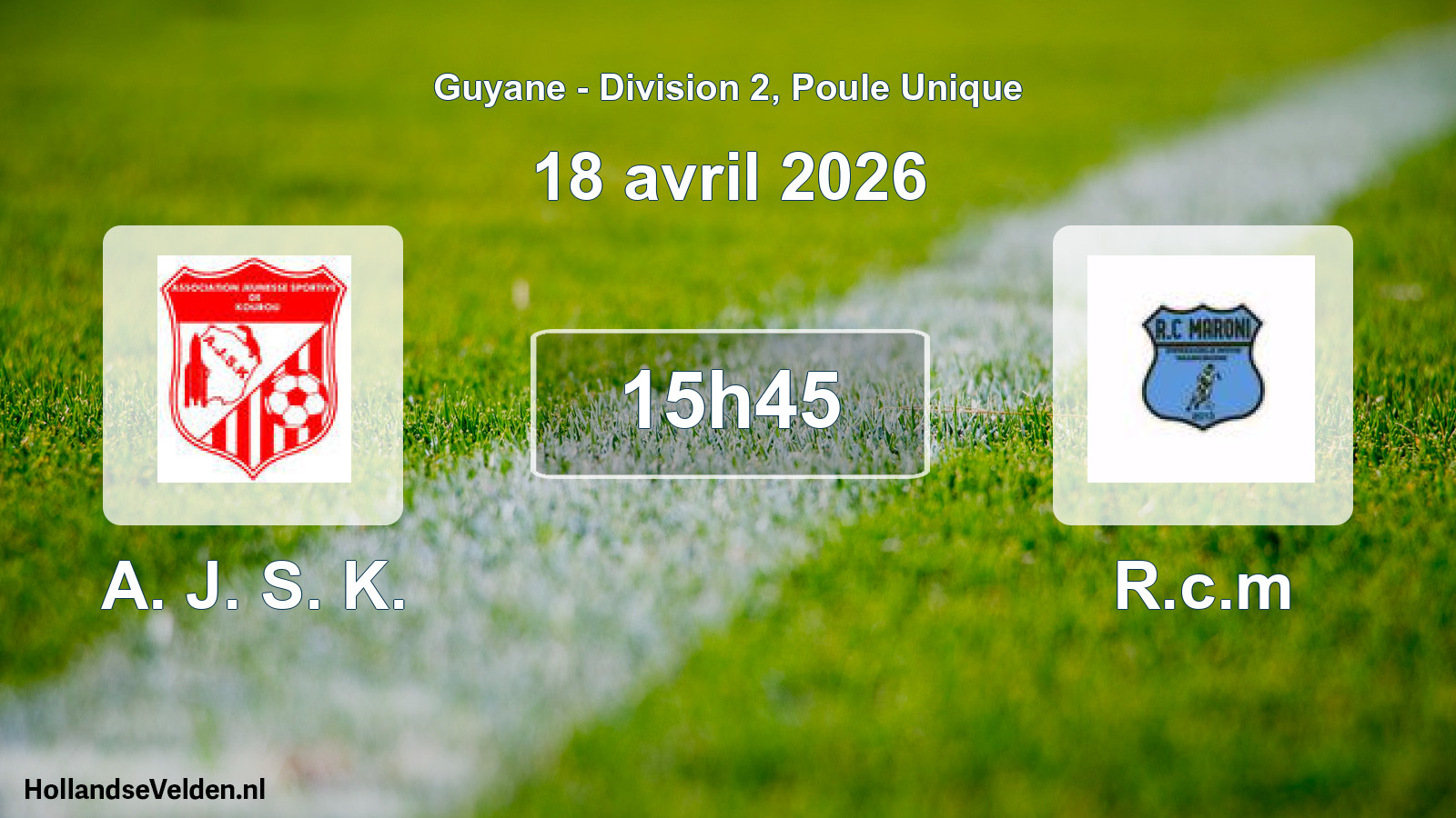 Match programmé: A. J. S. K. - R.c.m (18 avril 2026)