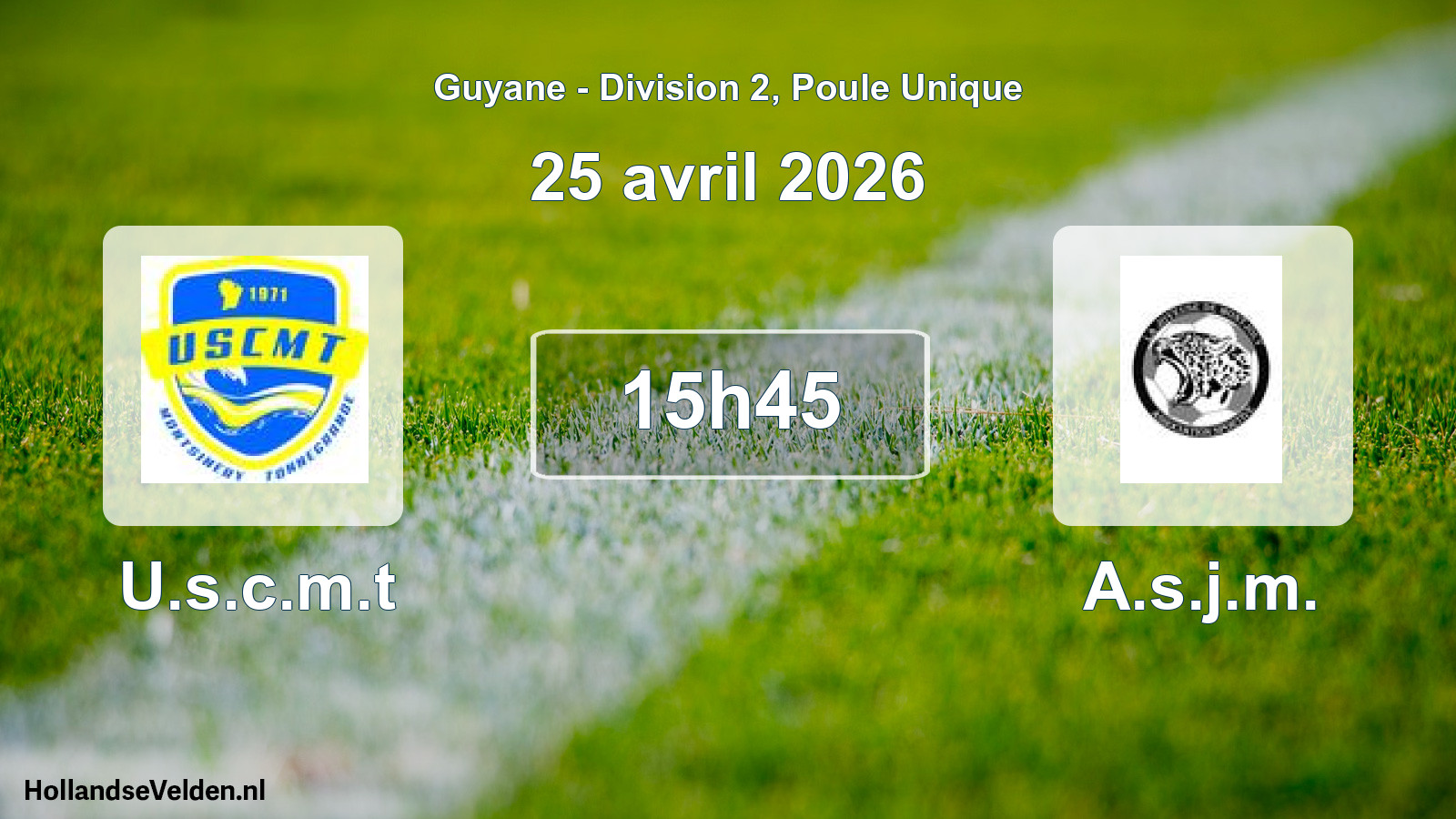Match programmé: U.s.c.m.t - A.s.j.m. (25 avril 2026)