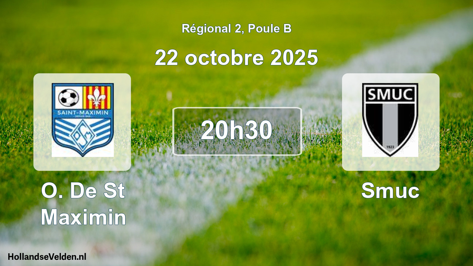 Geplande wedstrijd: O. De St Maximin - Smuc (30 november -1)
