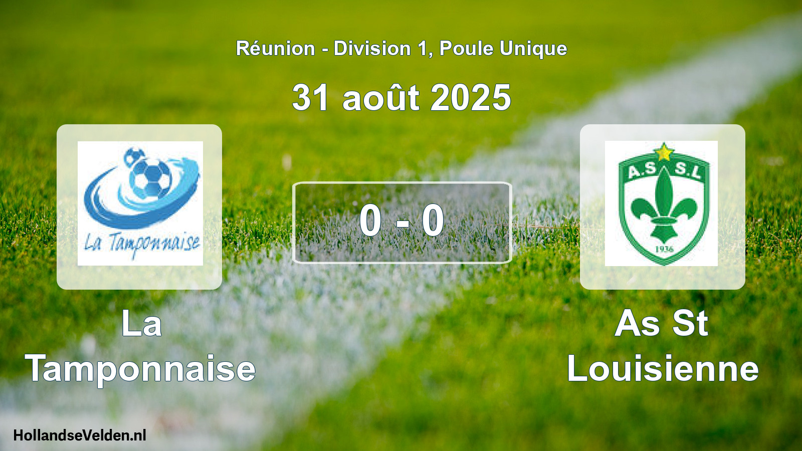 Match joué: La Tamponnaise - As St Louisienne 0 - 0 (31 août 2025)