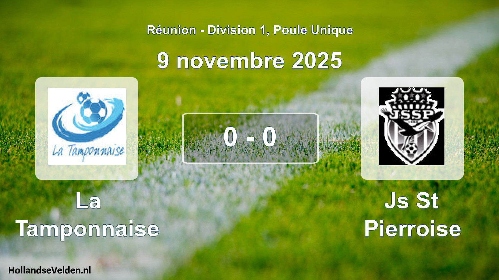 Gespeelde wedstrijd: La Tamponnaise - Js St Pierroise 0 - 0 (9 november 2025)