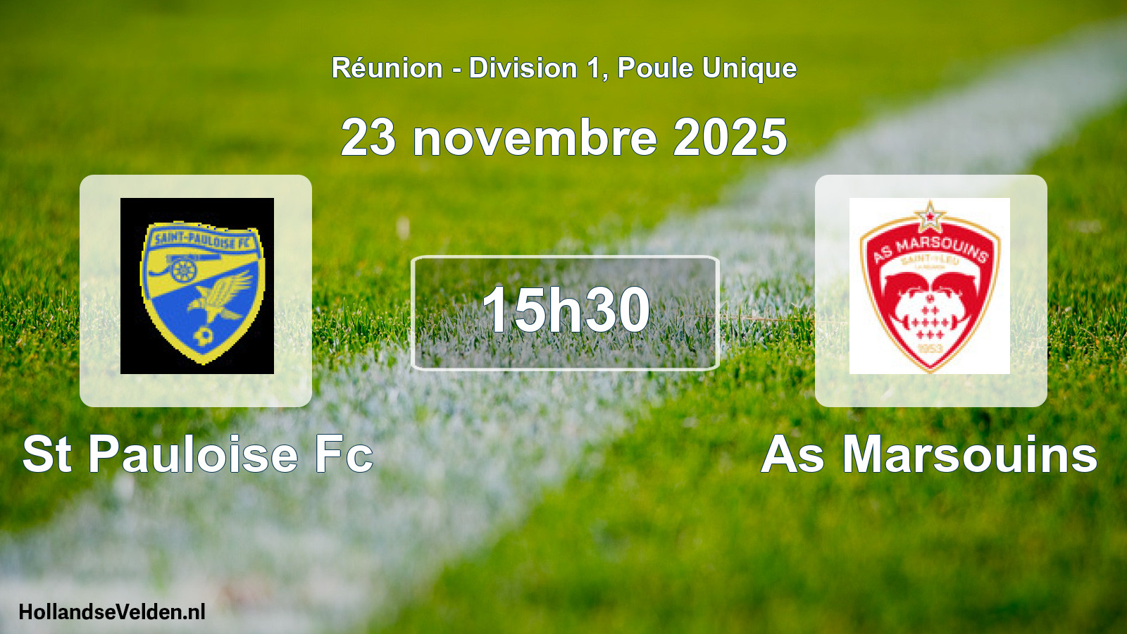 Match programmé: St Pauloise Fc - As Marsouins (23 novembre 2025)