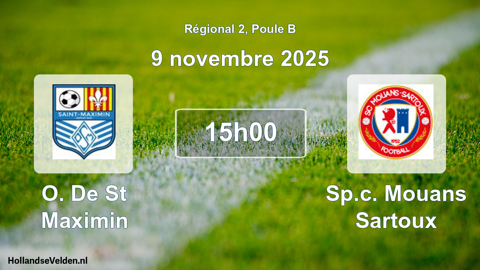 Scheduled Match: O. De St Maximin - Sp.c. Mouans Sartoux (9 November 2025)