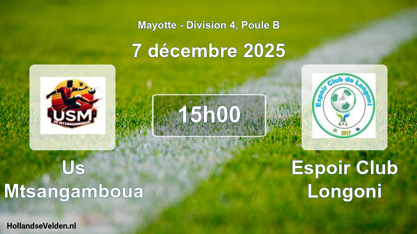 Geplande wedstrijd: Us Mtsangamboua - Espoir Club Longoni (7 december 2025)