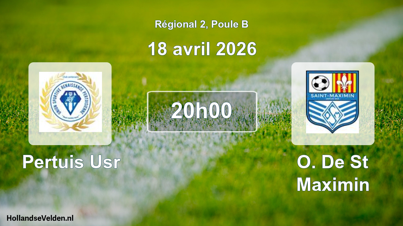 Scheduled Match: Pertuis Usr - O. De St Maximin (18 April 2026)