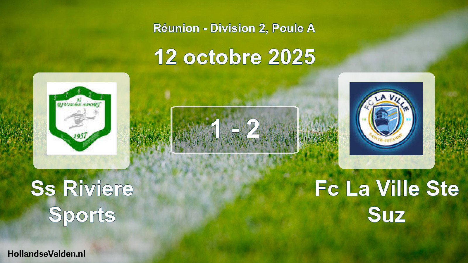 Total number of matches played: Ss Riviere Sports - Fc La Ville Ste Suz 1 - 2 (12 October 2025)
