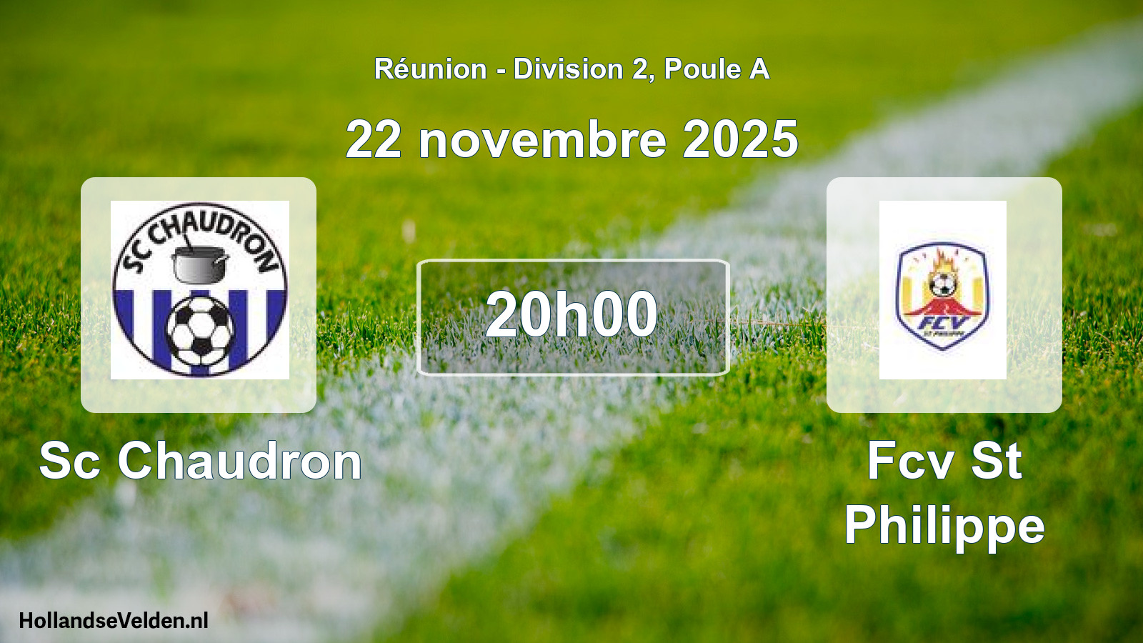Match programmé: Sc Chaudron - Fcv St Philippe (22 novembre 2025)