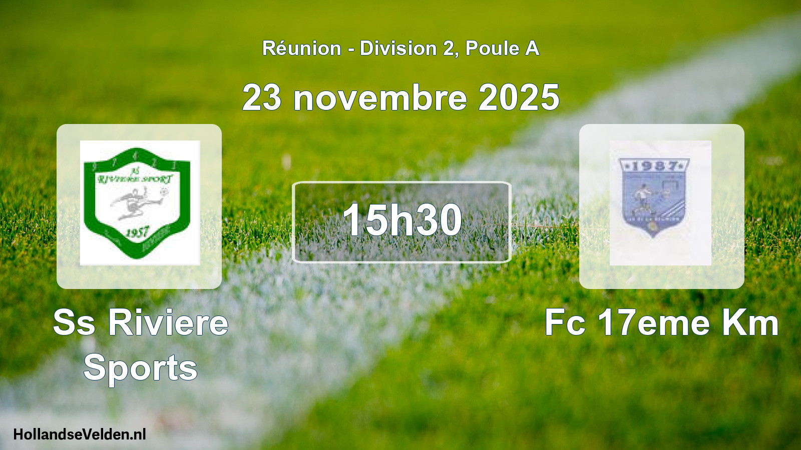Match programmé: Ss Riviere Sports - Fc 17eme Km (23 novembre 2025)