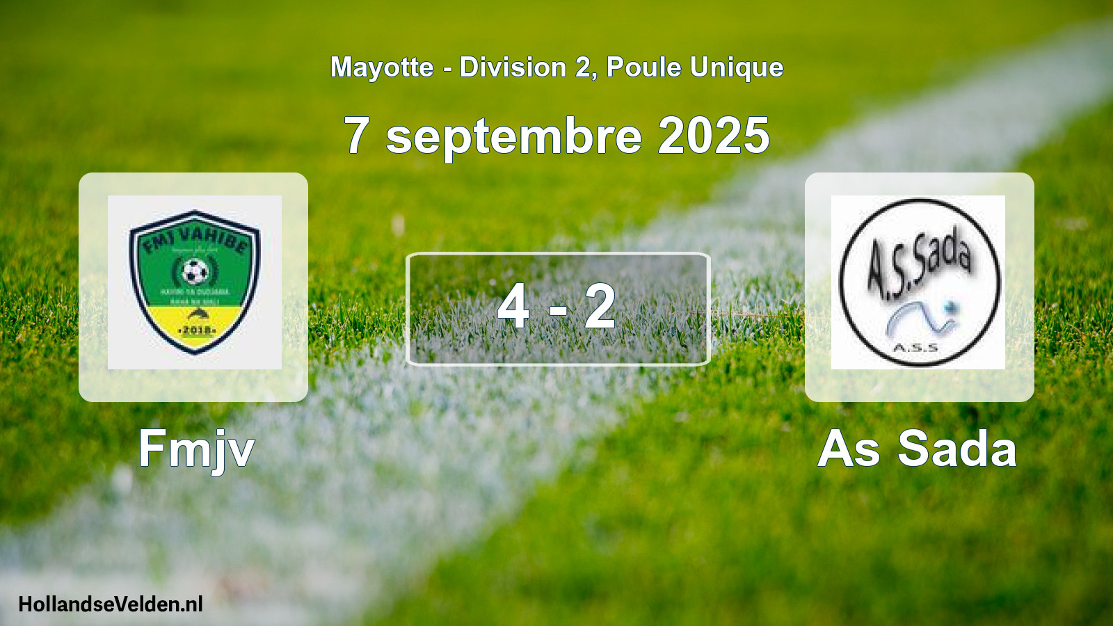 Total number of matches played: Fmjv - As Sada 4 - 2 (7 September 2025)