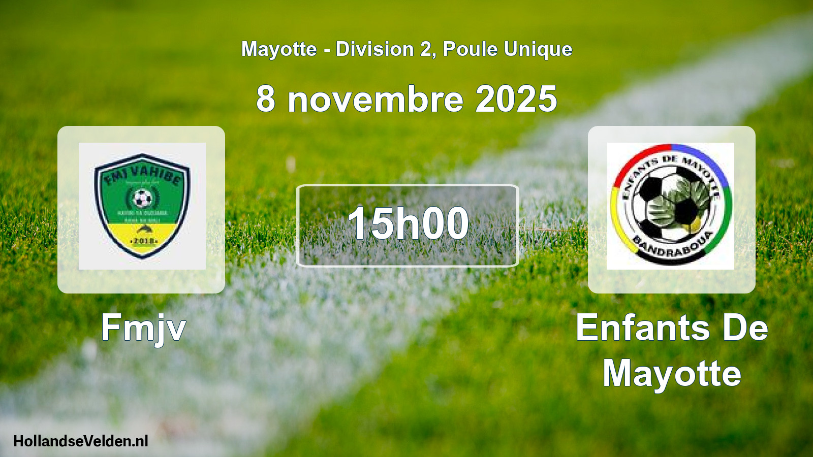 Scheduled Match: Fmjv - Enfants De Mayotte (8 November 2025)