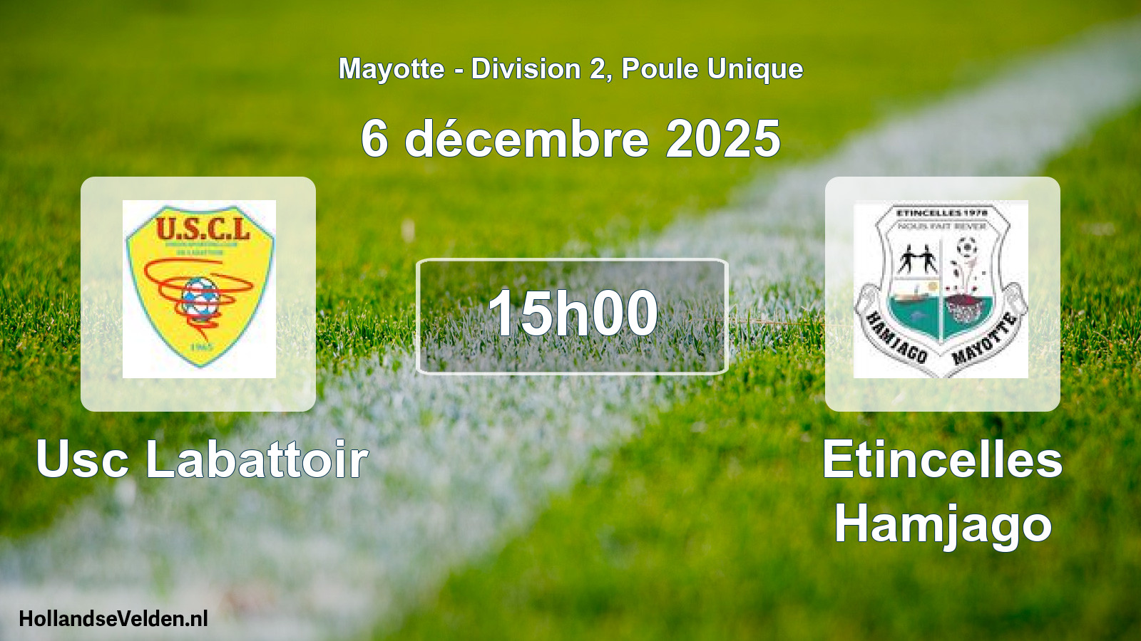 Match programmé: Usc Labattoir - Etincelles Hamjago (22 novembre 2025)