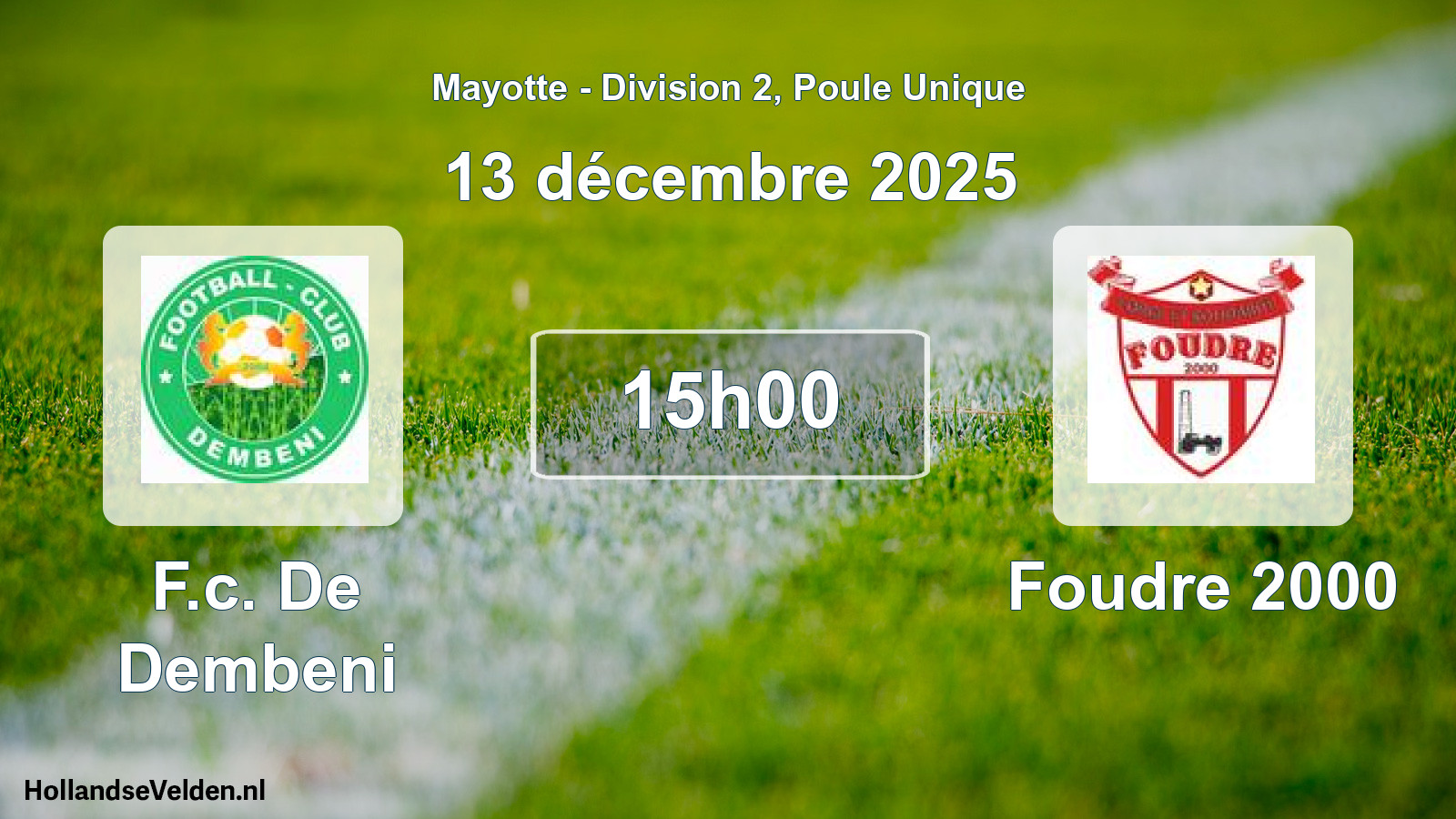 Scheduled Match: F.c. De Dembeni - Foudre 2000 (29 November 2025)