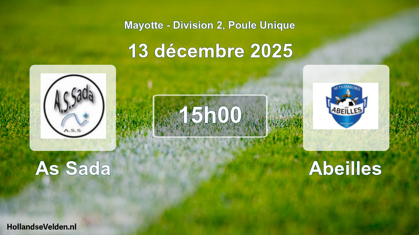 Match programmé: As Sada - Abeilles (29 novembre 2025)