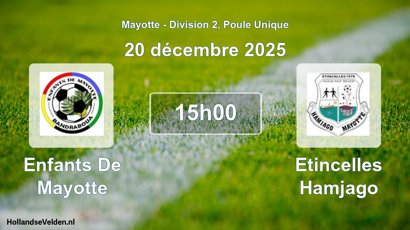 Geplande wedstrijd: Enfants De Mayotte - Etincelles Hamjago (13 december 2025)