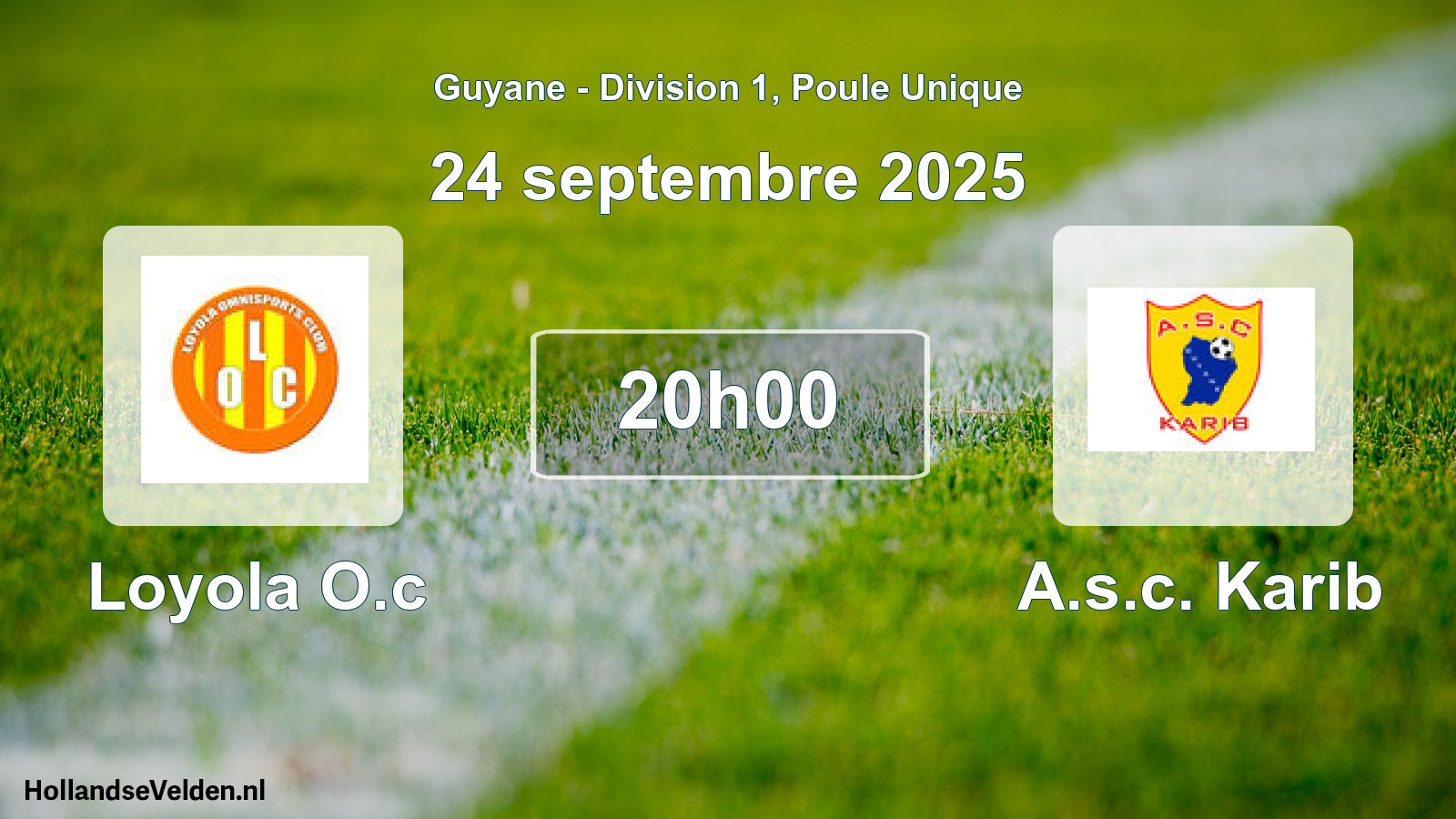 Match programmé: Loyola O.c - A.s.c. Karib (24 septembre 2025)