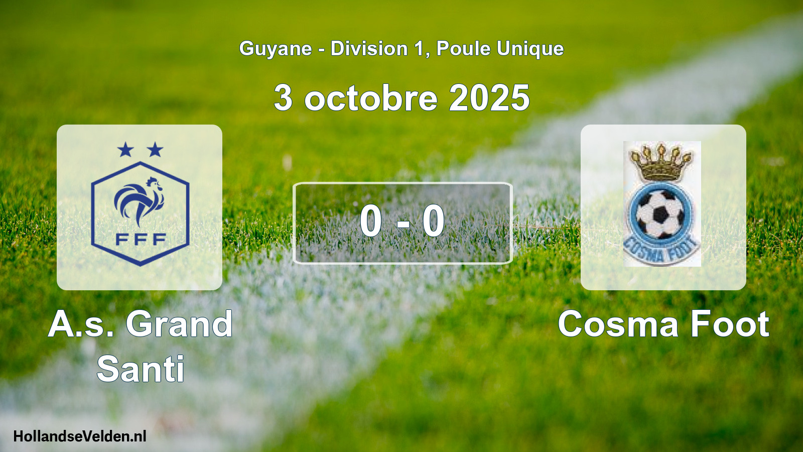 Match joué: A.s. Grand Santi - Cosma Foot 0 - 0 (3 octobre 2025)