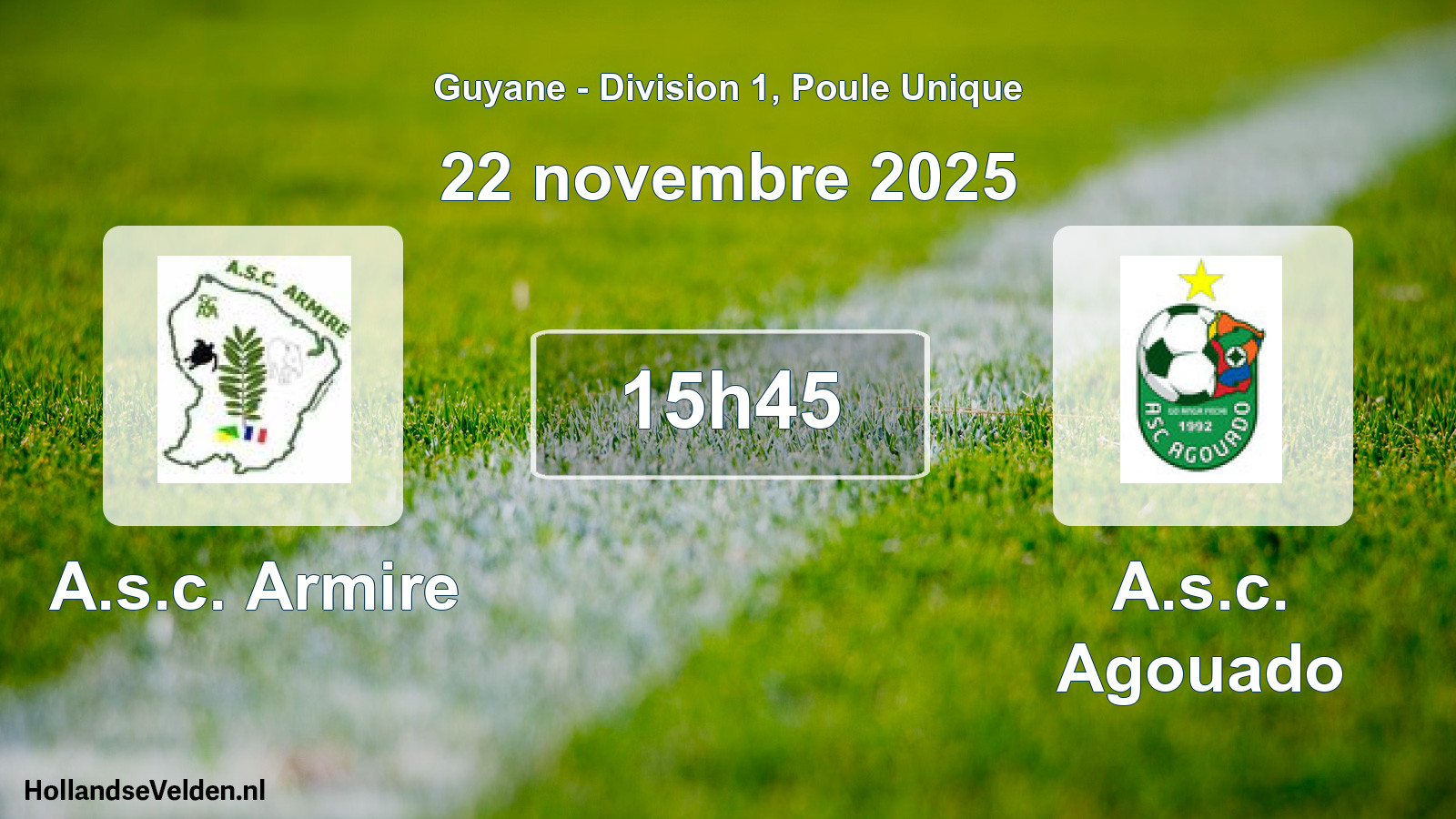 Match programmé: A.s.c. Armire - A.s.c. Agouado (22 novembre 2025)