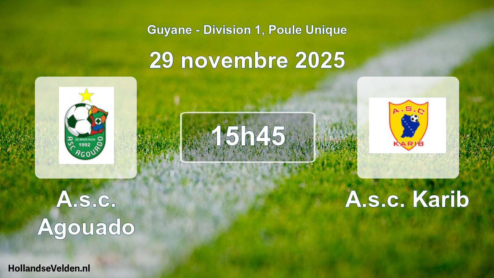 Scheduled Match: A.s.c. Agouado - A.s.c. Karib (29 November 2025)