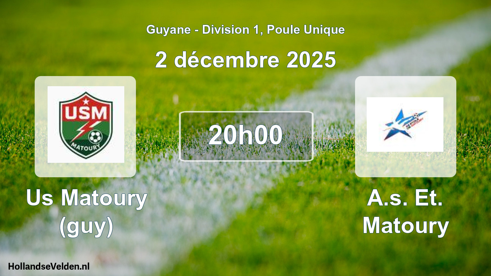 Scheduled Match: Us Matoury (guy) - A.s. Et. Matoury (2 December 2025)