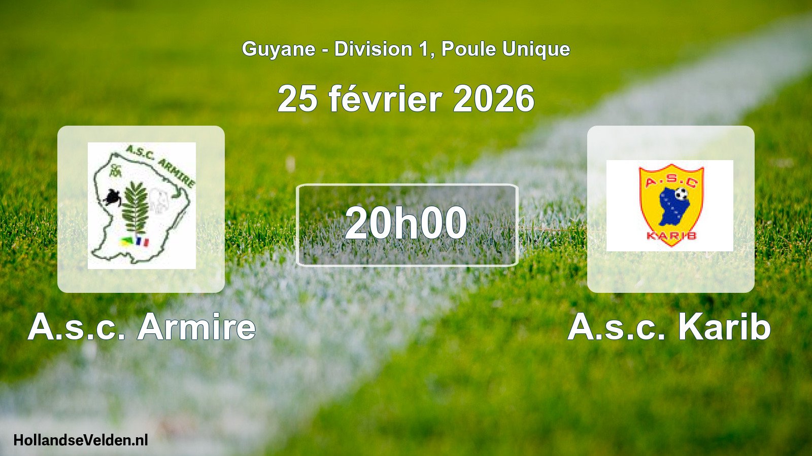 Scheduled Match: A.s.c. Armire - A.s.c. Karib (25 February 2026)